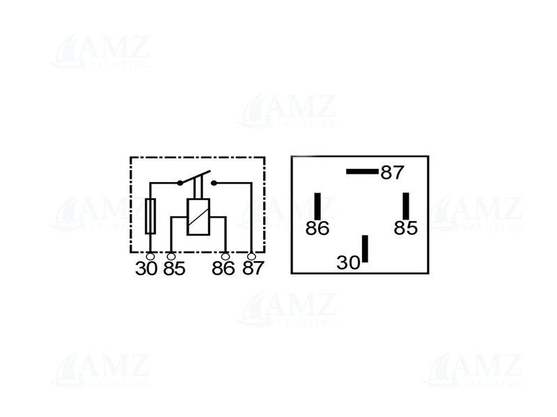 24V/15A Relay with Fuse