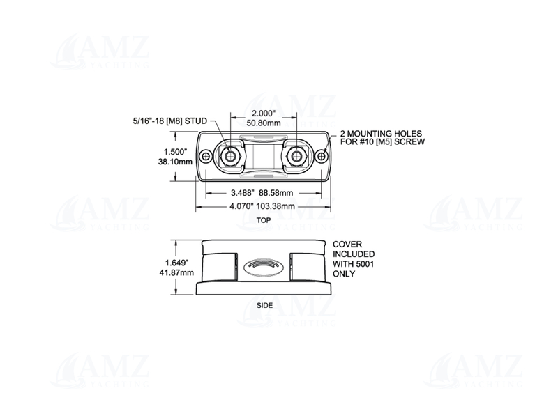 MEGA/AMG Fuse Block With Cover - 100A to 300A