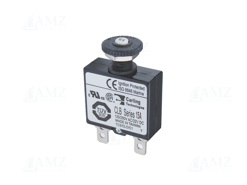 Push Button Circuit Breaker Reset Only - 15A