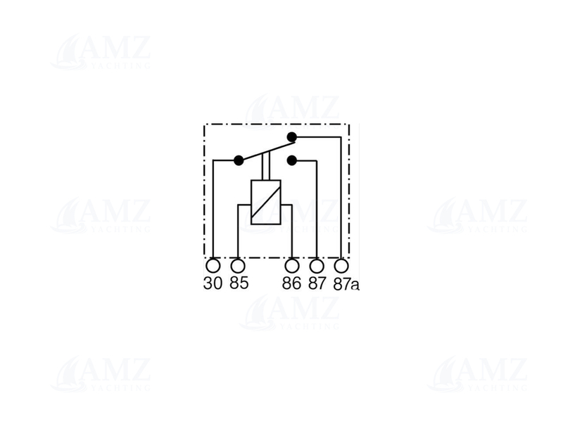 12V/20-30A Relay with Changeover Contact