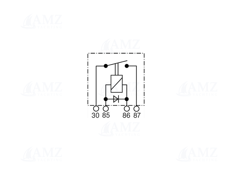 12V/25A Relay with Diode