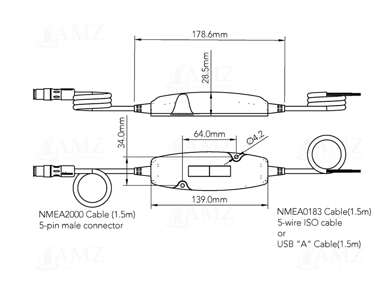 NMEA2000 to NMEA0183 Bi-directional Gateway