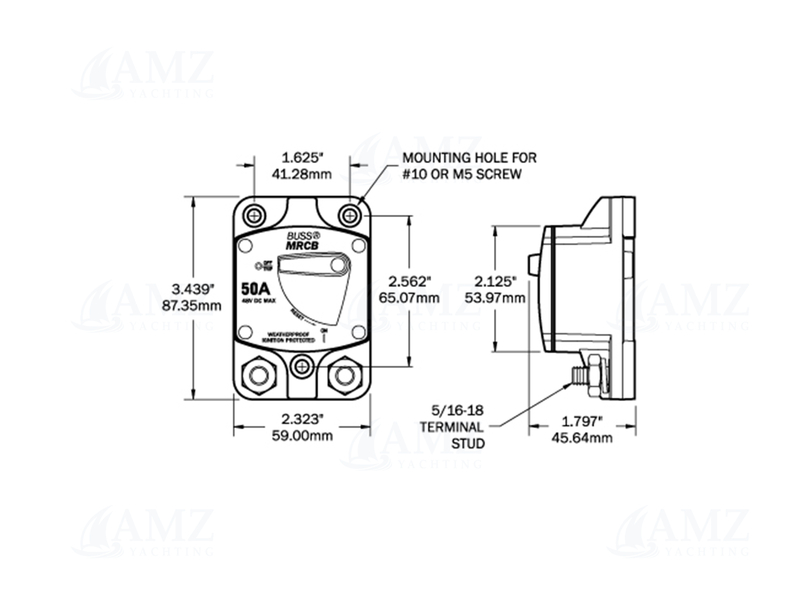 187-Series Circuit Breaker - Surface Mount