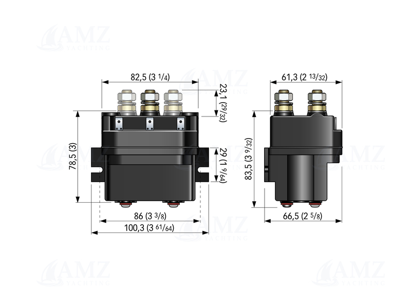 24V/150A Windlass Relay